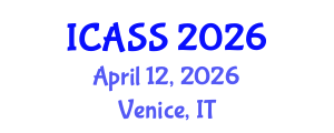 International Conference on Applied Spatial Statistics (ICASS) April 12, 2026 - Venice, Italy