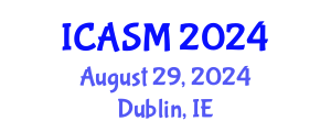 International Conference on Applied Sport Management (ICASM) August 29, 2024 - Dublin, Ireland