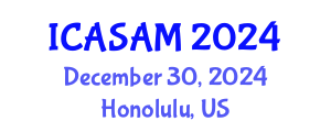 International Conference on Applied Statistics, Analysis and Modeling (ICASAM) December 30, 2024 - Honolulu, United States