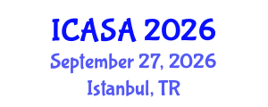 International Conference on Applied Statistics and Analysis (ICASA) September 27, 2026 - Istanbul, Turkey