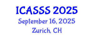 International Conference on Applied Statistics and Statistical Science (ICASSS) September 16, 2025 - Zurich, Switzerland