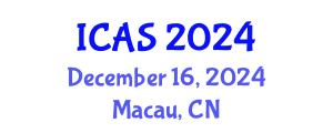 International Conference on Applied Statistics (ICAS) December 16, 2024 - Macau, China