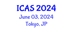 International Conference on Applied Statistics (ICAS) June 03, 2024 - Tokyo, Japan