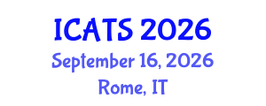 International Conference on Applied Theatre Studies (ICATS) September 16, 2026 - Rome, Italy