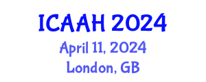 International Conference on Aquatic Animal Health (ICAAH) April 11, 2024 - London, United Kingdom