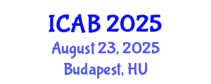 International Conference on Aquatic Biodiversity (ICAB) August 23, 2025 - Budapest, Hungary