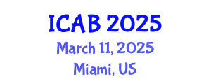 International Conference on Aquatic Biodiversity (ICAB) March 11, 2025 - Miami, United States