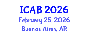 International Conference on Aquatic Biodiversity (ICAB) February 25, 2026 - Buenos Aires, Argentina