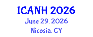 International Conference on Aquatic Nutrition and Health (ICANH) June 29, 2026 - Nicosia, Cyprus International Conference on Aquatic Nutrition and Health (ICANH) June 29, 2026 - Nicosia, Cyprus