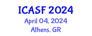 International Conference on Aquatic Sciences and Fisheries (ICASF) April 04, 2024 - Athens, Greece