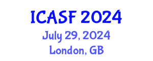 International Conference on Aquatic Sciences and Fisheries (ICASF) July 29, 2024 - London, United Kingdom