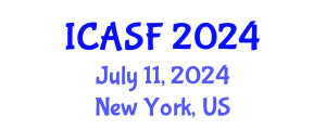 International Conference on Aquatic Sciences and Fisheries (ICASF) July 11, 2024 - New York, United States
