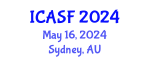 International Conference on Aquatic Sciences and Fisheries (ICASF) May 16, 2024 - Sydney, Australia