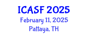 International Conference on Aquatic Sciences and Fisheries (ICASF) February 11, 2025 - Pattaya, Thailand