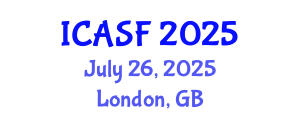 International Conference on Aquatic Sciences and Fisheries (ICASF) July 26, 2025 - London, United Kingdom
