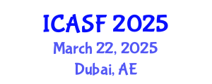 International Conference on Aquatic Sciences and Fisheries (ICASF) March 22, 2025 - Dubai, United Arab Emirates