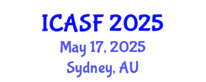 International Conference on Aquatic Sciences and Fisheries (ICASF) May 17, 2025 - Sydney, Australia