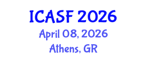 International Conference on Aquatic Sciences and Fisheries (ICASF) April 08, 2026 - Athens, Greece