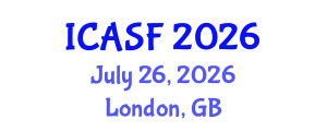 International Conference on Aquatic Sciences and Fisheries (ICASF) July 26, 2026 - London, United Kingdom