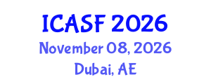 International Conference on Aquatic Sciences and Fisheries (ICASF) November 08, 2026 - Dubai, United Arab Emirates