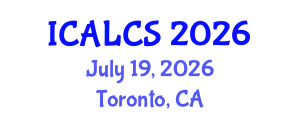 International Conference on Arabic Language and Cultural Studies (ICALCS) July 19, 2026 - Toronto, Canada