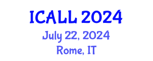 International Conference on Arabic Language and Linguistics (ICALL) July 22, 2024 - Rome, Italy