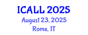 International Conference on Arabic Language and Linguistics (ICALL) August 23, 2025 - Rome, Italy