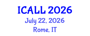 International Conference on Arabic Language and Linguistics (ICALL) July 22, 2026 - Rome, Italy