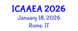International Conference on Archaeological Anthropology, Excavation and Analysis (ICAAEA) January 18, 2026 - Rome, Italy