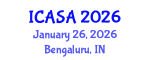 International Conference on Archaeological Science and Archaeometry (ICASA) January 26, 2026 - Bengaluru, India International Conference on Archaeological Science and Archaeometry (ICASA) January 26, 2026 - Bengaluru, India