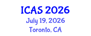 International Conference on Archaeological Science (ICAS) July 19, 2026 - Toronto, Canada