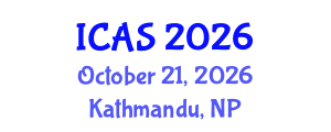 International Conference on Archaeological Science (ICAS) October 21, 2026 - Kathmandu, Nepal International Conference on Archaeological Science (ICAS) October 21, 2026 - Kathmandu, Nepal