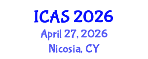 International Conference on Archaeological Sciences (ICAS) April 27, 2026 - Nicosia, Cyprus International Conference on Archaeological Sciences (ICAS) April 27, 2026 - Nicosia, Cyprus