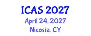 International Conference on Archaeological Sciences (ICAS) April 24, 2027 - Nicosia, Cyprus International Conference on Archaeological Sciences (ICAS) April 24, 2027 - Nicosia, Cyprus