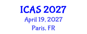 International Conference on Archaeological Sciences (ICAS) April 19, 2027 - Paris, France International Conference on Archaeological Sciences (ICAS) April 19, 2027 - Paris, France