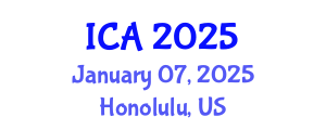 International Conference on Archaeology (ICA) January 07, 2025 - Honolulu, United States