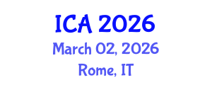 International Conference on Archaeology (ICA) March 02, 2026 - Rome, Italy International Conference on Archaeology (ICA) March 02, 2026 - Rome, Italy