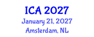 International Conference on Archaeology (ICA) January 21, 2027 - Amsterdam, Netherlands International Conference on Archaeology (ICA) January 21, 2027 - Amsterdam, Netherlands
