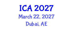 International Conference on Archaeology (ICA) March 22, 2027 - Dubai, United Arab Emirates International Conference on Archaeology (ICA) March 22, 2027 - Dubai, United Arab Emirates