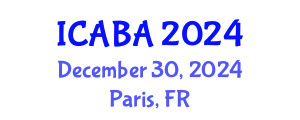 International Conference on Architectural and Building Acoustics (ICABA) December 30, 2024 - Paris, France