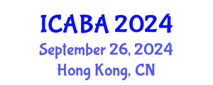 International Conference on Architectural and Building Acoustics (ICABA) September 26, 2024 - Hong Kong, China