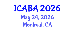 International Conference on Architectural and Building Acoustics (ICABA) May 24, 2026 - Montreal, Canada