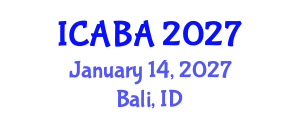 International Conference on Architectural and Building Acoustics (ICABA) January 14, 2027 - Bali, Indonesia International Conference on Architectural and Building Acoustics (ICABA) January 14, 2027 - Bali, Indonesia