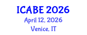 International Conference on Architectural and Building Engineering (ICABE) April 12, 2026 - Venice, Italy