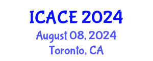 International Conference on Architectural and Civil Engineering (ICACE) August 08, 2024 - Toronto, Canada