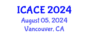 International Conference on Architectural and Civil Engineering (ICACE) August 05, 2024 - Vancouver, Canada