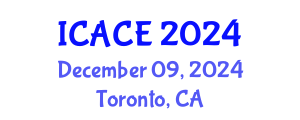 International Conference on Architectural and Civil Engineering (ICACE) December 09, 2024 - Toronto, Canada