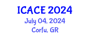 International Conference on Architectural and Civil Engineering (ICACE) July 04, 2024 - Corfu, Greece