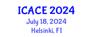 International Conference on Architectural and Civil Engineering (ICACE) July 18, 2024 - Helsinki, Finland