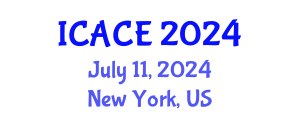 International Conference on Architectural and Civil Engineering (ICACE) July 11, 2024 - New York, United States